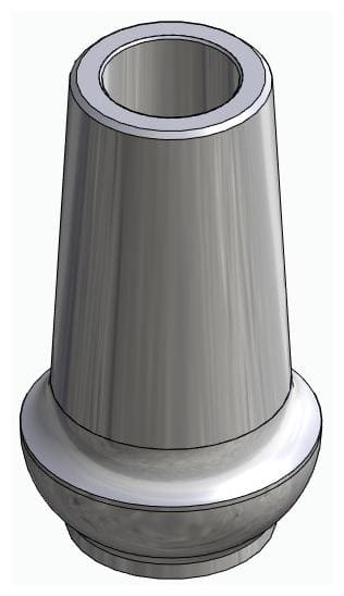 BIONIKA TLX, Anatomic abutment, straight, positioned