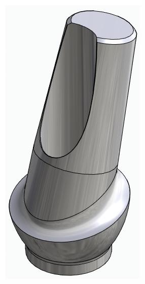 BIONIKA TLX, Anatomic abutment, angled, 15°, positioned, type-A