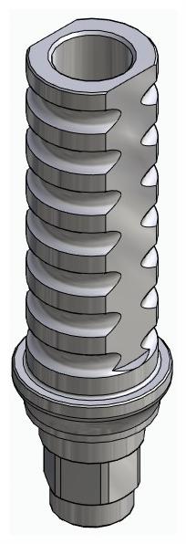BIONIKA FR, Temporary abutment, implant level, positioned