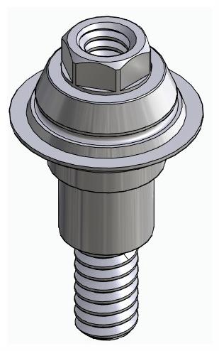 BIONIKA FR, Multi-unit abutment, straight, screwable, wide, LT2