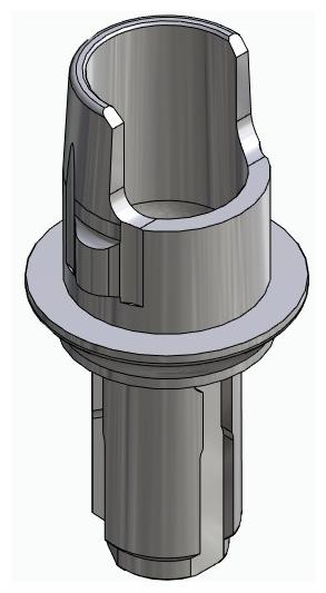 BIONIKA WL, Flexi base, implant level, positioned, type-A