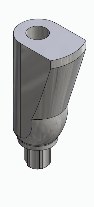 BIONIKA BB, Anatomic abutment, angled, 15°, positioned, type-A