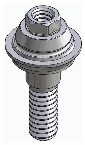 BIONIKA BB, Multi-unit abutment, straight, screwable, wide, LT2