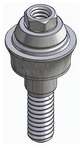 BIONIKA BB, Multi-unit abutment, straight, screwable, wide, LT2