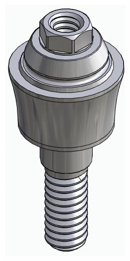 BIONIKA BB, Multi-unit abutment, straight, screwable, wide, LT2