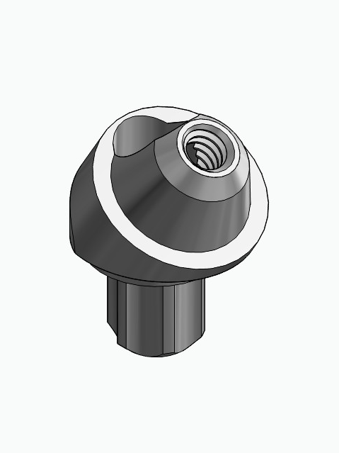 BIONIKA BB, Multi-unit abutment, angled, positioned, wide, LT2, type-A