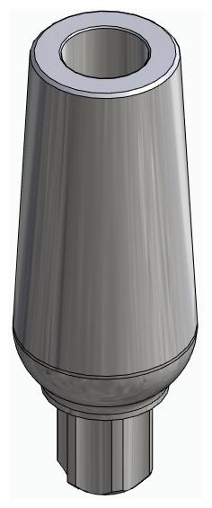 BIONIKA BB, Universal abutment, straight, positioned