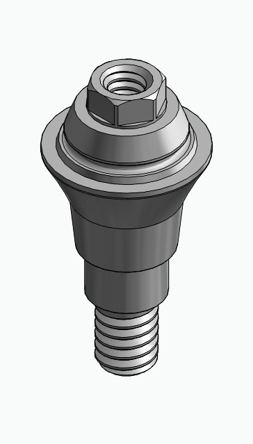 BIONIKA C1, Multi-unit abutment, straight, screwable, wide, LT2