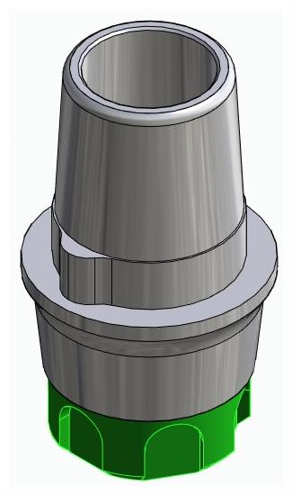 BIONIKA C1, Titanium base, positioned