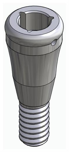 BIONIKA CORTICON, Locator abutment, straight