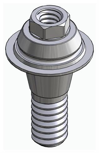 BIONIKA CORTICON, Multi-unit abutment, straight, screwable, wide, LT2