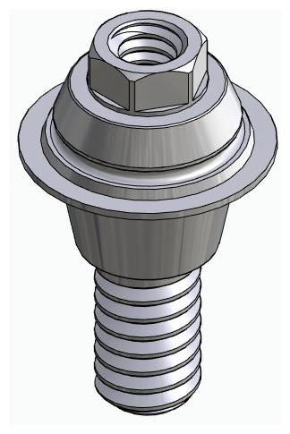 BIONIKA CORTICON, Multi-unit abutment, straight, screwable, wide, LT2