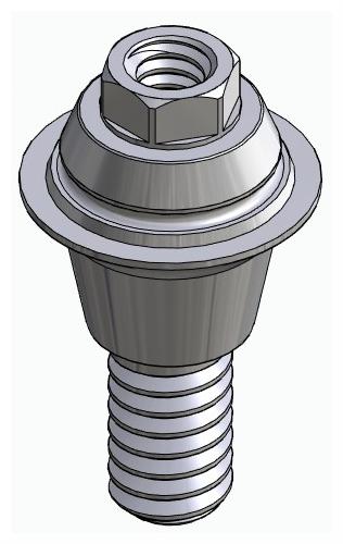 BIONIKA CORTICON, Multi-unit abutment, straight, screwable, wide, LT2
