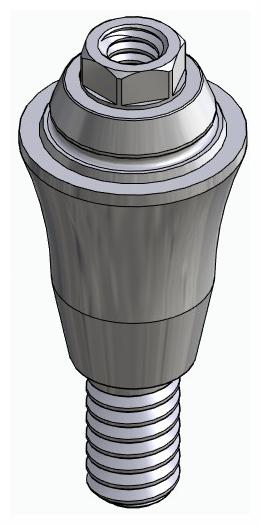 BIONIKA CORTICON, Multi-unit abutment, straight, screwable, wide, LT2