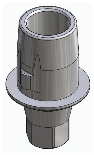 BIONIKA CORTICON, Titanium base, positioned