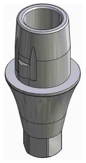 BIONIKA CORTICON, Titanium base, positioned