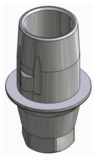 BIONIKA CORTICON, Titanium base, positioned
