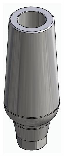 BIONIKA CORTICON, Universal abutment, straight, positioned