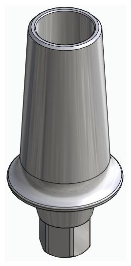 BIONIKA ACTIVAL, Anatomic abutment, straight, positioned