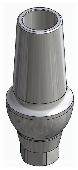 BIONIKA ACTIVAL, Anatomic abutment, straight, positioned