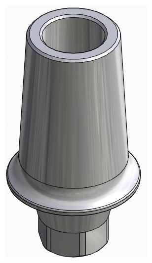 BIONIKA ACTIVAL, Anatomic abutment, straight, positioned