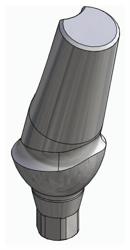 BIONIKA ACTIVAL, Anatomic abutment, angled, 15°, positioned, type-A
