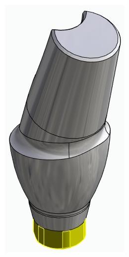BIONIKA ACTIVAL, Anatomic abutment, angled, 15°, positioned, type-A