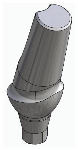 BIONIKA ACTIVAL, Anatomic abutment, angled, 15°, positioned, type-B
