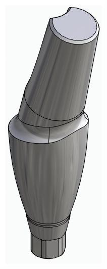 BIONIKA ACTIVAL, Anatomic abutment, angled, 15°, positioned, type-B