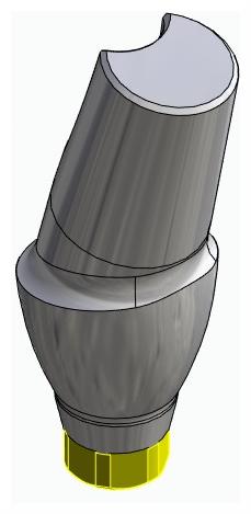 BIONIKA ACTIVAL, Anatomic abutment, angled, 15°, positioned, type-B