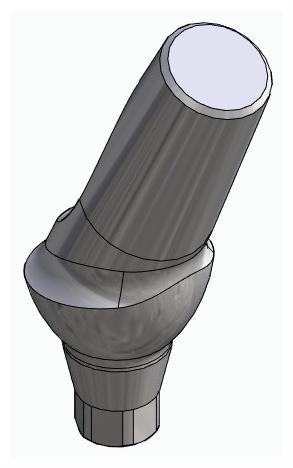 BIONIKA ACTIVAL, Anatomic abutment, angled, 25°, positioned, type-A