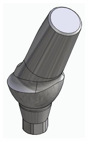 BIONIKA ACTIVAL, Anatomic abutment, angled, 25°, positioned, type-B