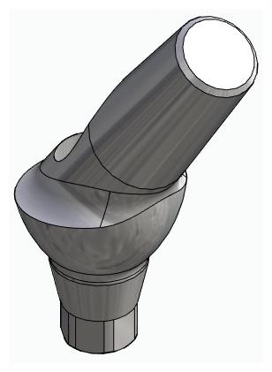 BIONIKA ACTIVAL, Anatomic abutment, angled, 35°, positioned, type-A