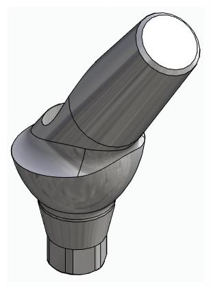BIONIKA ACTIVAL, Anatomic abutment, angled, 35°, positioned, type-B