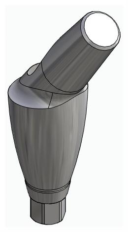 BIONIKA ACTIVAL, Anatomic abutment, angled, 35°, positioned, type-B