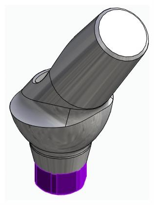 BIONIKA ACTIVAL, Anatomic abutment, angled, 35°, positioned, type-B