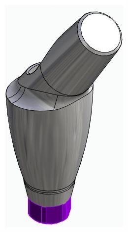 BIONIKA ACTIVAL, Anatomic abutment, angled, 35°, positioned, type-B