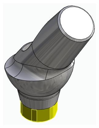 BIONIKA ACTIVAL, Anatomic abutment, angled, 35°, positioned, type-B