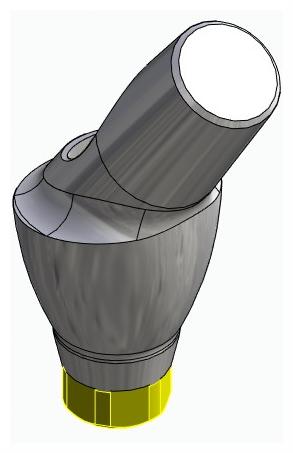 BIONIKA ACTIVAL, Anatomic abutment, angled, 35°, positioned, type-B