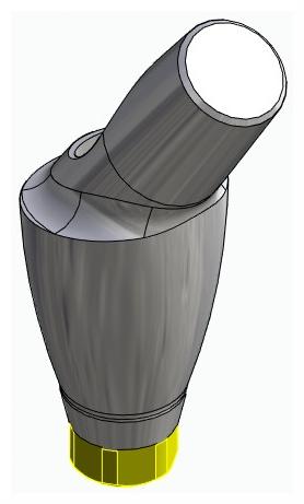 BIONIKA ACTIVAL, Anatomic abutment, angled, 35°, positioned, type-B