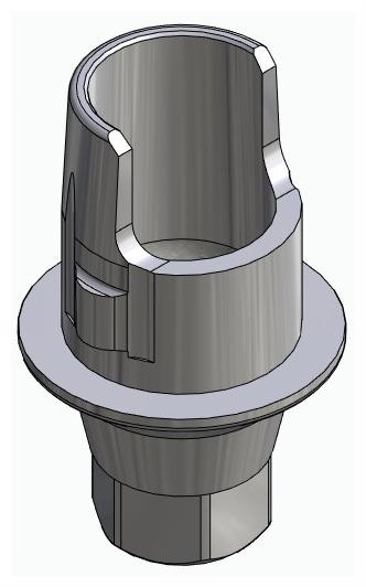 BIONIKA ACTIVAL, Flexi base, implant level, positioned, type-A