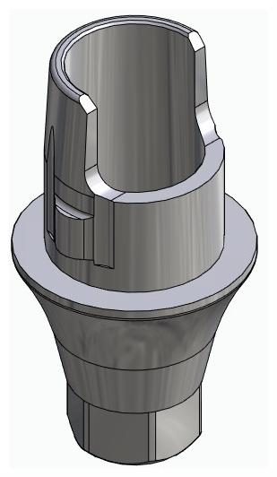 BIONIKA ACTIVAL, Flexi base, implant level, positioned, type-A