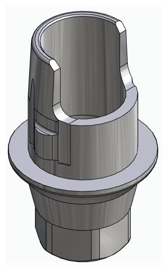 BIONIKA ACTIVAL, Flexi base, implant level, positioned, type-A