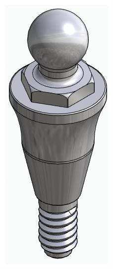BIONIKA ACTIVAL, Ball abutment, OC, normal