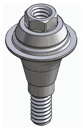 BIONIKA ACTIVAL, Multi-unit abutment, straight, screwable, wide, LT2