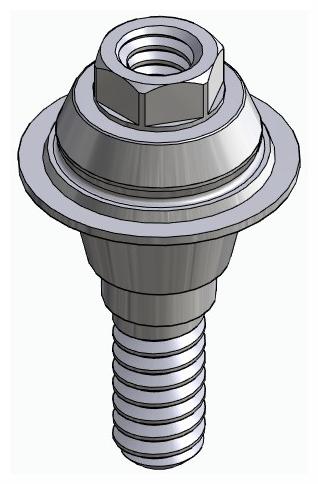 BIONIKA ACTIVAL, Multi-unit abutment, straight, screwable, wide, LT2