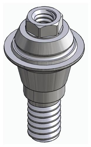 BIONIKA ACTIVAL, Multi-unit abutment, straight, screwable, wide, LT2