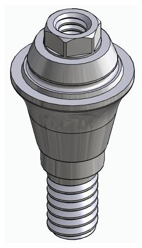 BIONIKA ACTIVAL, Multi-unit abutment, straight, screwable, wide, LT2