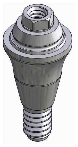 BIONIKA ACTIVAL, Multi-unit abutment, straight, screwable, wide, LT2
