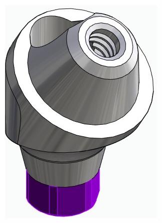 BIONIKA ACTIVAL, Multi-unit abutment, angled, positioned, wide, LT2, type-B